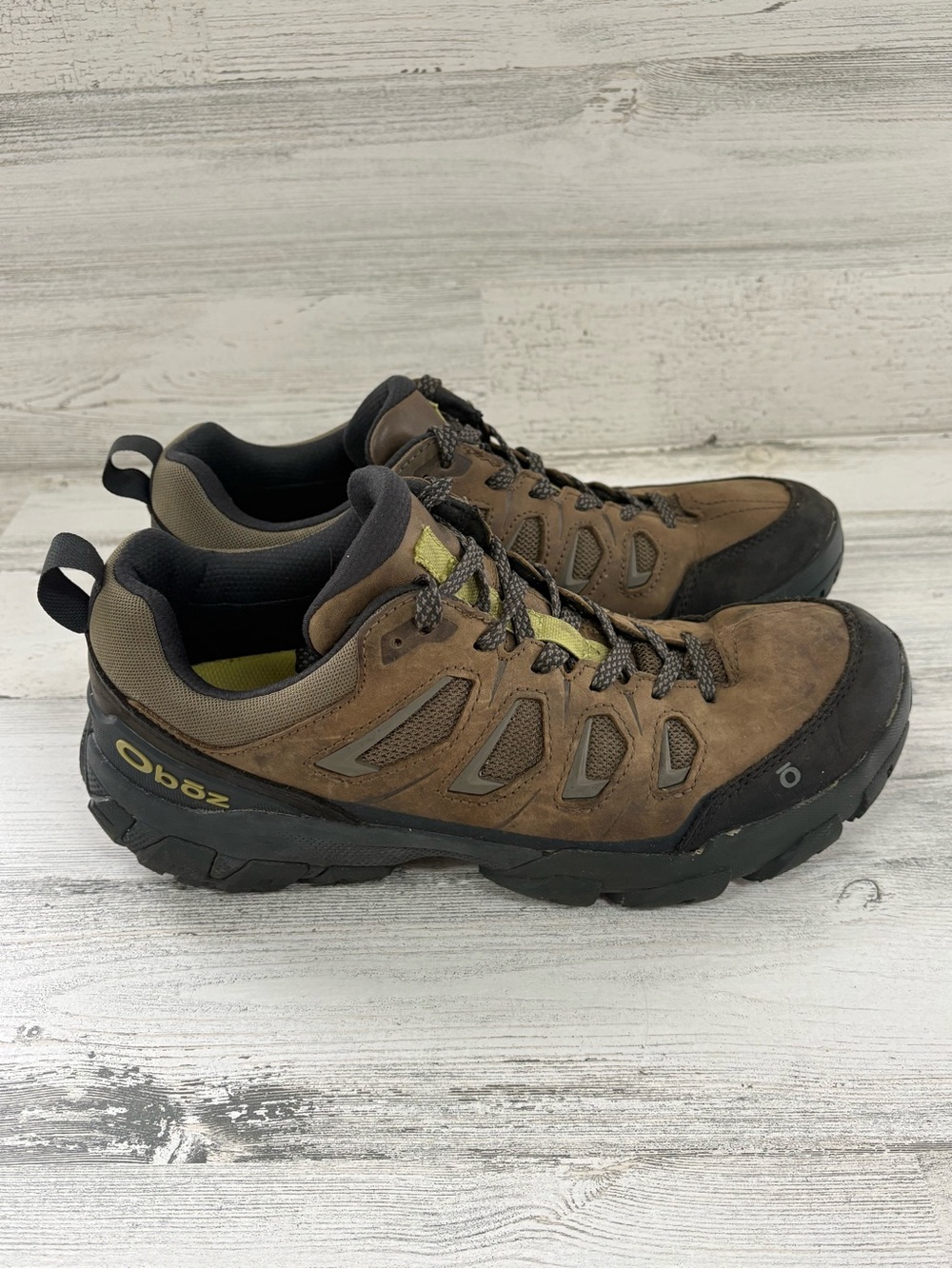 Oboz Men’s Size 8.5 Wide Sawtooth Low Lace Up Hiking Shoes In Brown